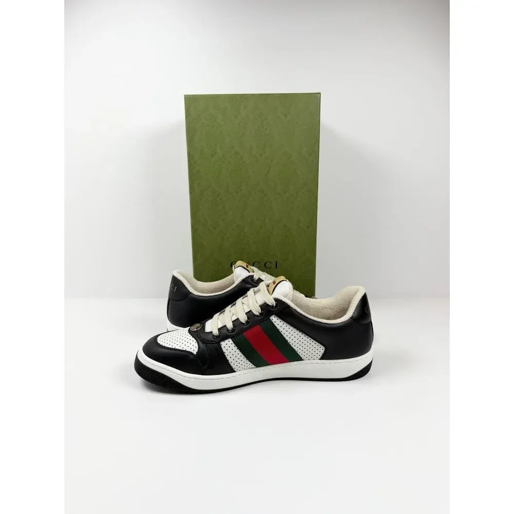 Size 8.5US - Gucci Screener Black White NEW